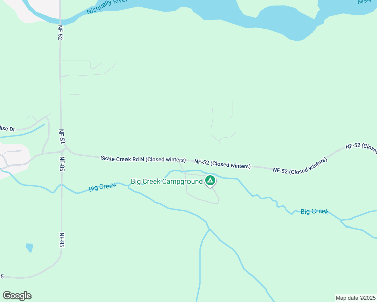 map of restaurants, bars, coffee shops, grocery stores, and more near 299 Skate Creek Road North in Ashford