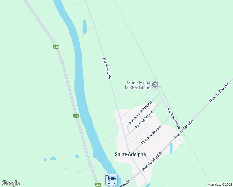 map of restaurants, bars, coffee shops, grocery stores, and more near 241 Rue Principale in Saint-Adelphe