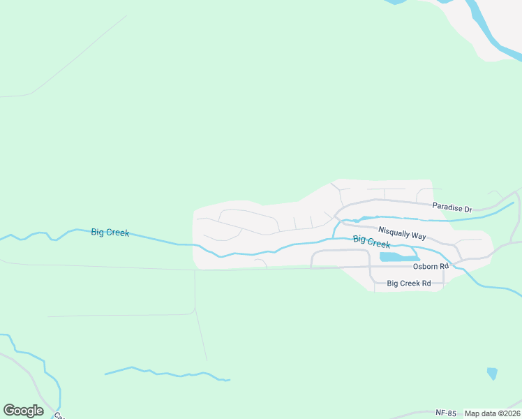 map of restaurants, bars, coffee shops, grocery stores, and more near 118 Mowich Way in Ashford