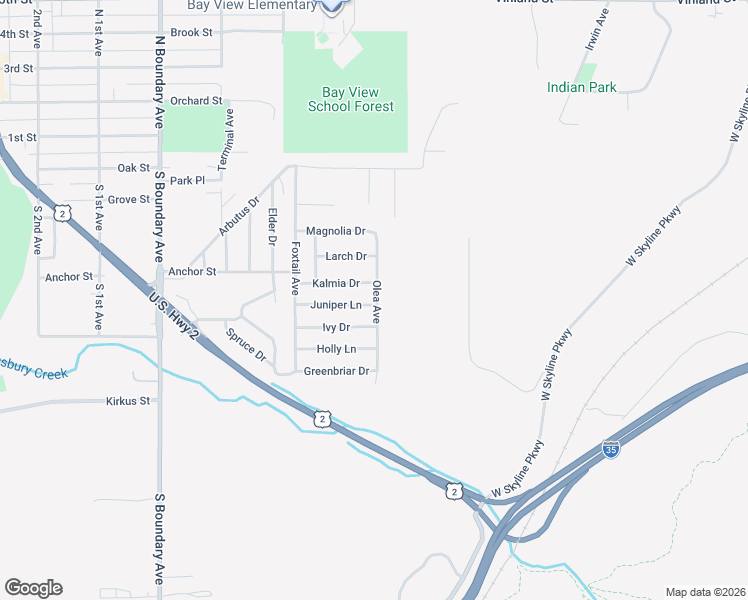 map of restaurants, bars, coffee shops, grocery stores, and more near 2 Kalmia Drive in Duluth