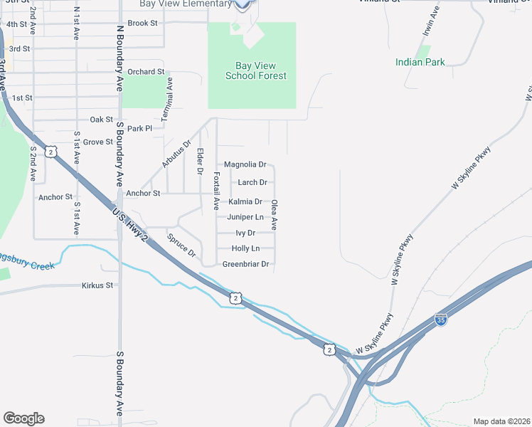 map of restaurants, bars, coffee shops, grocery stores, and more near 2 Kalmia Drive in Duluth