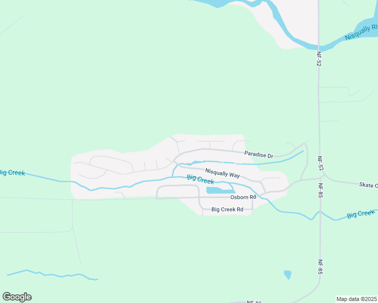 map of restaurants, bars, coffee shops, grocery stores, and more near Paradise Drive in Lewis County