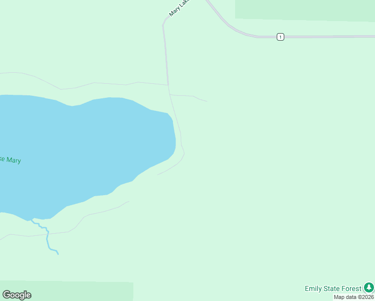 map of restaurants, bars, coffee shops, grocery stores, and more near 40552 Mary Lake Road in Emily