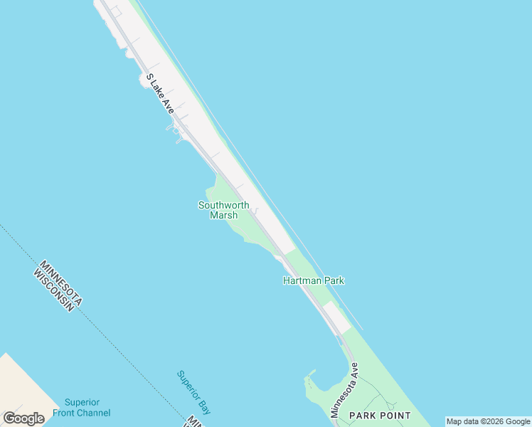 map of restaurants, bars, coffee shops, grocery stores, and more near 4218 Minnesota Avenue in Duluth