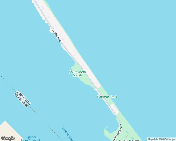 map of restaurants, bars, coffee shops, grocery stores, and more near 4109 South Lake Avenue in Duluth