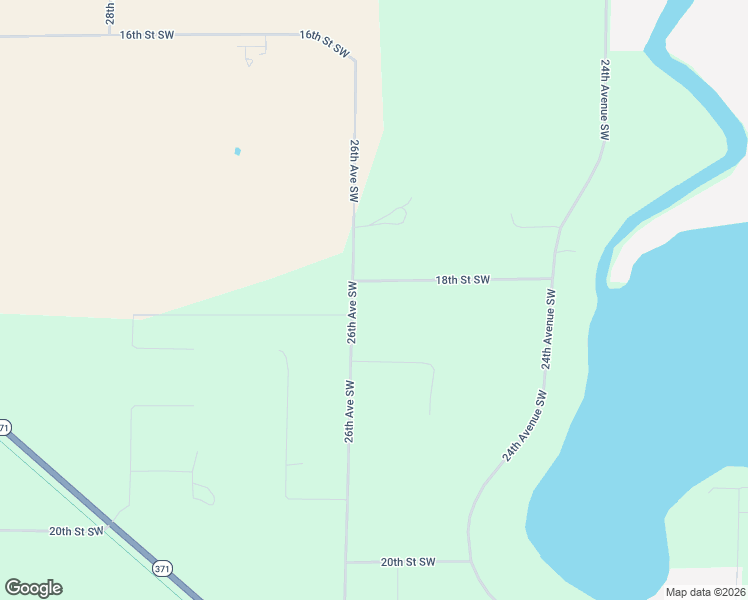 map of restaurants, bars, coffee shops, grocery stores, and more near 2608 18th Street Southwest in Backus