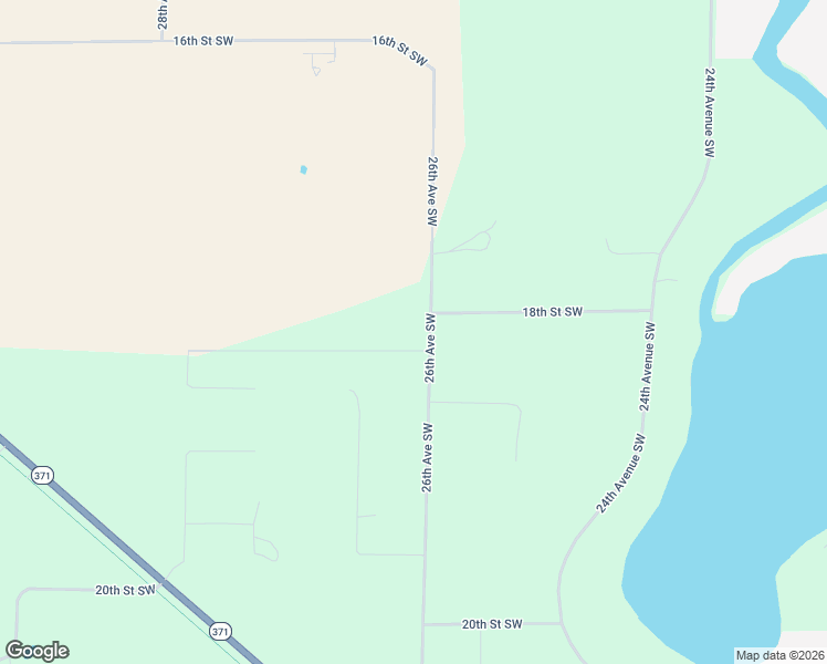 map of restaurants, bars, coffee shops, grocery stores, and more near 2608 18th Street Southwest in Backus