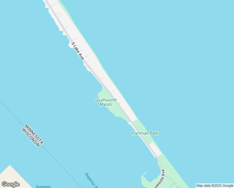 map of restaurants, bars, coffee shops, grocery stores, and more near 4109 South Lake Avenue in Duluth