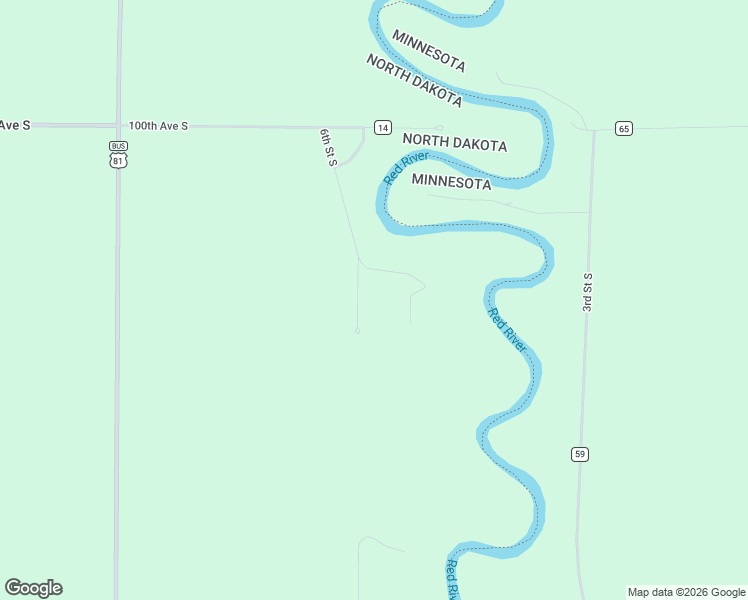 map of restaurants, bars, coffee shops, grocery stores, and more near 10412 6th Street South in Fargo