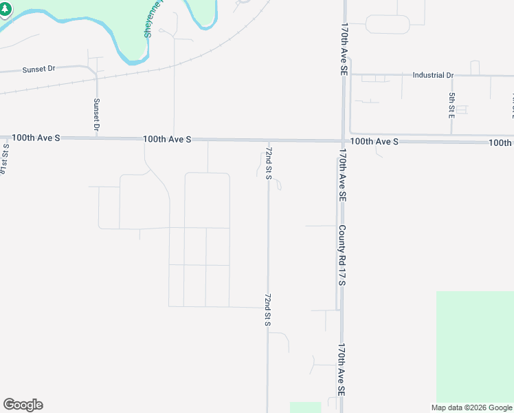 map of restaurants, bars, coffee shops, grocery stores, and more near 10107 72nd Street South in Horace