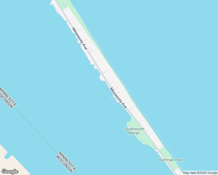 map of restaurants, bars, coffee shops, grocery stores, and more near 3726 1/2 Minnesota Avenue in Duluth