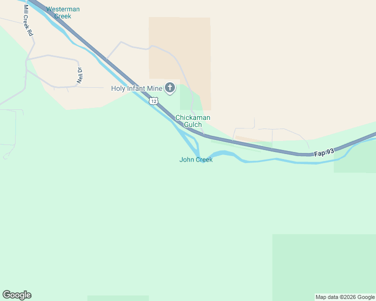 map of restaurants, bars, coffee shops, grocery stores, and more near 14095 Lolo Creek Road in Lolo