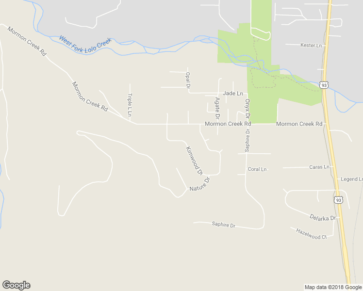 map of restaurants, bars, coffee shops, grocery stores, and more near 13042 Kimwood Drive in Lolo