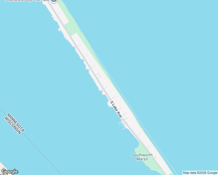 map of restaurants, bars, coffee shops, grocery stores, and more near 3602 Minnesota Avenue in Duluth