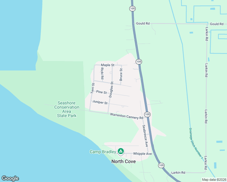 map of restaurants, bars, coffee shops, grocery stores, and more near 1054 Pine Street in Tokeland