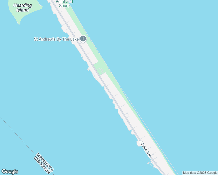 map of restaurants, bars, coffee shops, grocery stores, and more near 3133 Minnesota Avenue in Duluth