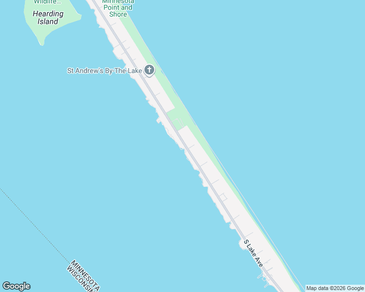 map of restaurants, bars, coffee shops, grocery stores, and more near 3133 Minnesota Avenue in Duluth