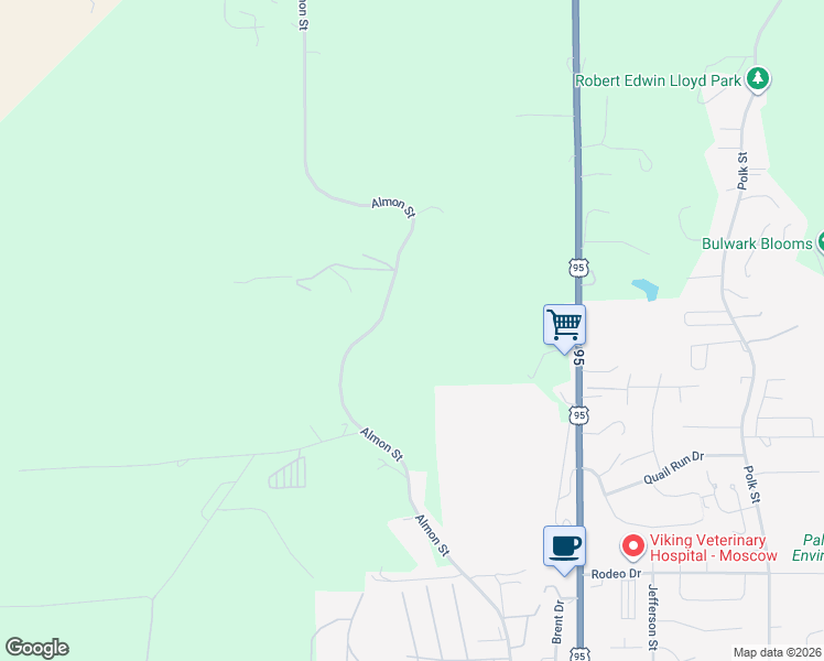 map of restaurants, bars, coffee shops, grocery stores, and more near 1500-2120 Mix Road in Moscow