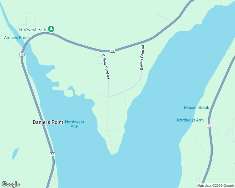 map of restaurants, bars, coffee shops, grocery stores, and more near Daniels Point Road in Trepassey