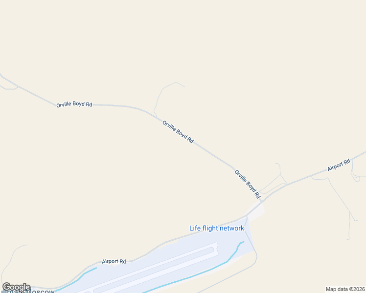 map of restaurants, bars, coffee shops, grocery stores, and more near Orville Boyd Road in Pullman