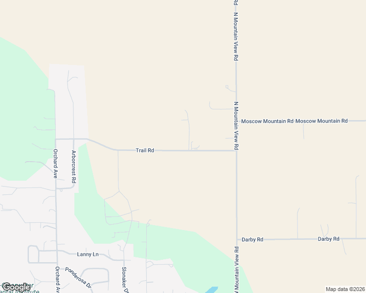 map of restaurants, bars, coffee shops, grocery stores, and more near 2210 Trail Road in Moscow