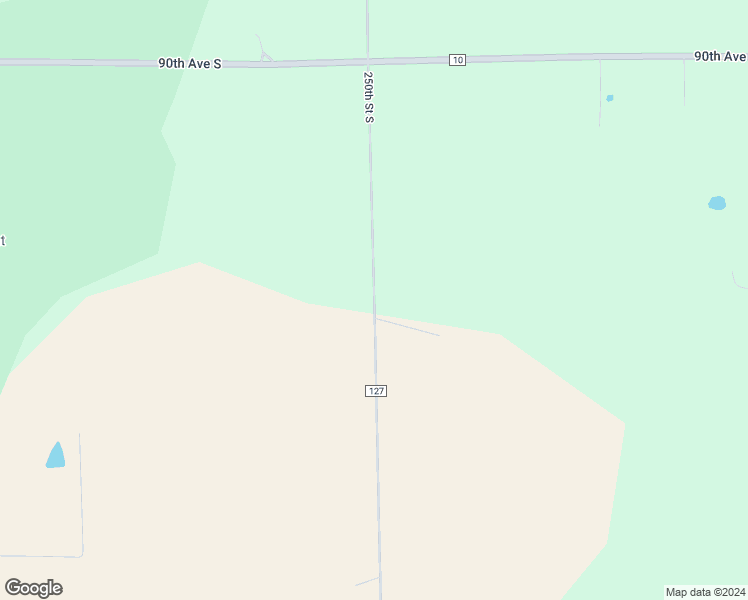 map of restaurants, bars, coffee shops, grocery stores, and more near 250th Street South in Clay County