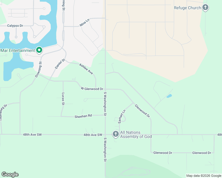 map of restaurants, bars, coffee shops, grocery stores, and more near 713 West Glenwood Drive in Bismarck