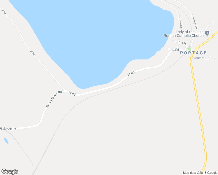 map of restaurants, bars, coffee shops, grocery stores, and more near 131 West Road in Portage Lake