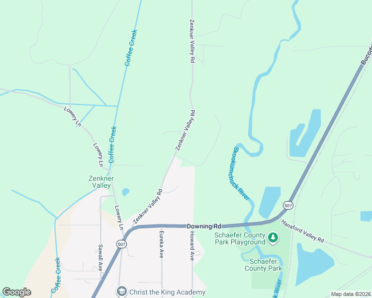 map of restaurants, bars, coffee shops, grocery stores, and more near 3110 Zenkner Valley Road in Centralia