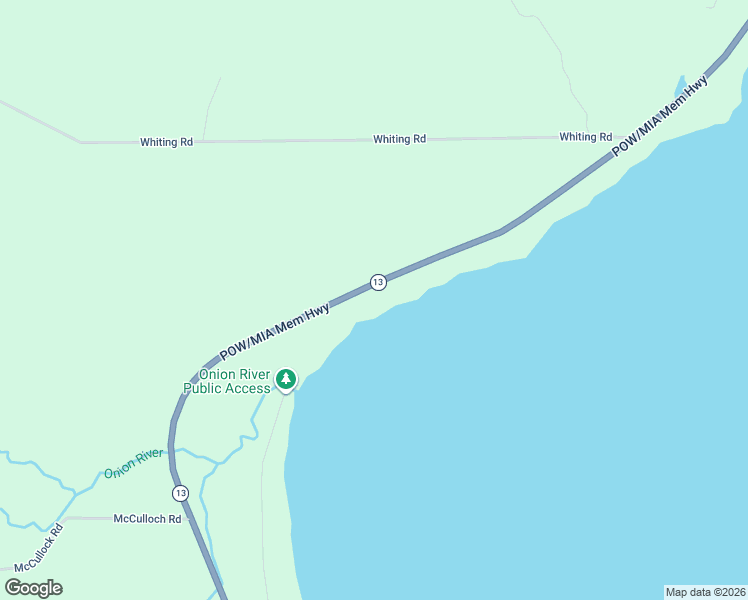 map of restaurants, bars, coffee shops, grocery stores, and more near 81940 State Highway 13 in Washburn