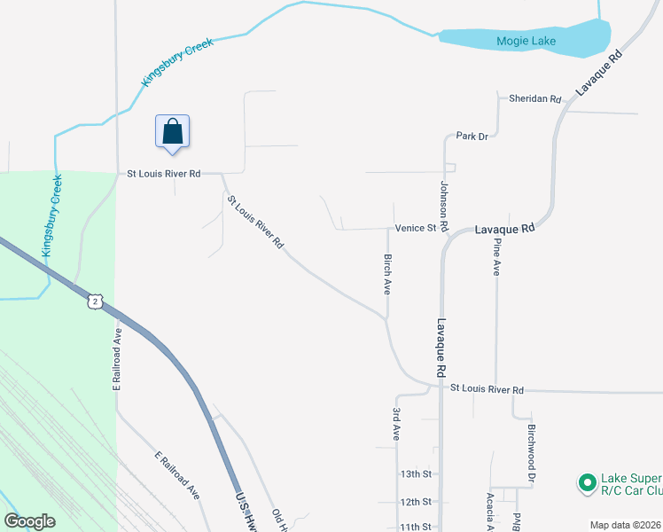 map of restaurants, bars, coffee shops, grocery stores, and more near 415 Saint Louis River Road in Proctor