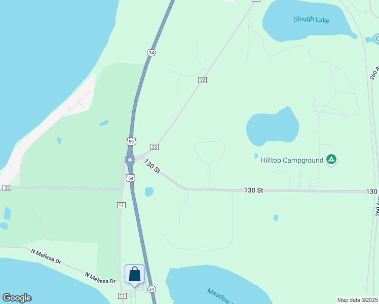 map of restaurants, bars, coffee shops, grocery stores, and more near 13124 Merry Meadows Lane in Detroit Lakes