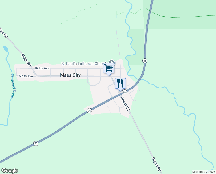 map of restaurants, bars, coffee shops, grocery stores, and more near 1416 14th Street in Mass City