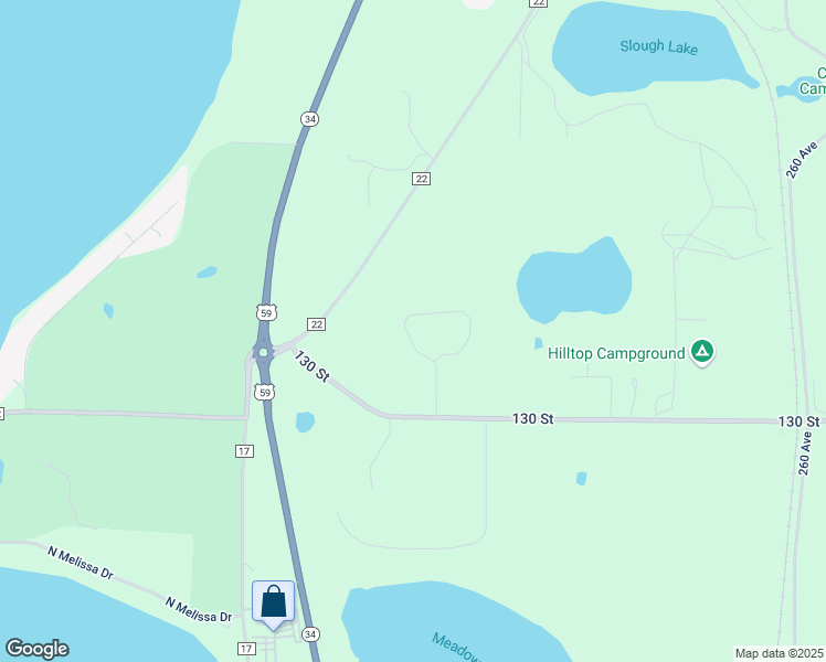 map of restaurants, bars, coffee shops, grocery stores, and more near 13124 Merry Meadow Lane in Detroit Lakes
