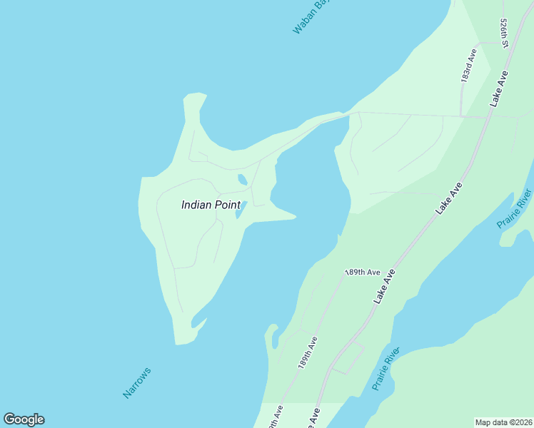 map of restaurants, bars, coffee shops, grocery stores, and more near 51915 191st Place in McGregor