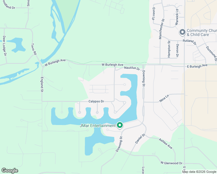 map of restaurants, bars, coffee shops, grocery stores, and more near 3506 Calypso Drive in Bismarck