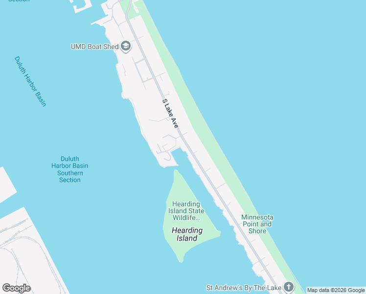 map of restaurants, bars, coffee shops, grocery stores, and more near 1900 Minnesota Avenue in Duluth