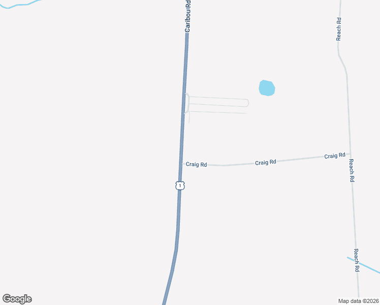 map of restaurants, bars, coffee shops, grocery stores, and more near 423 Caribou Road in Presque Isle