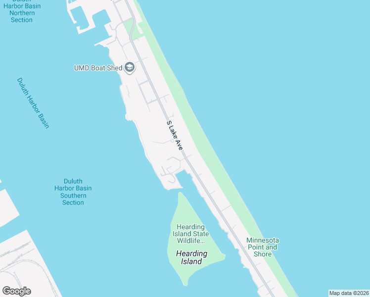 map of restaurants, bars, coffee shops, grocery stores, and more near 1900 Minnesota Avenue in Duluth