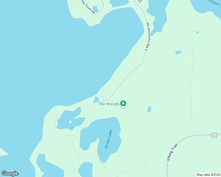 map of restaurants, bars, coffee shops, grocery stores, and more near 13248 East Big Cormorant Road in Audubon