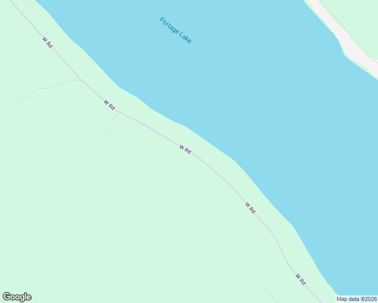 map of restaurants, bars, coffee shops, grocery stores, and more near West Road in Portage Lake