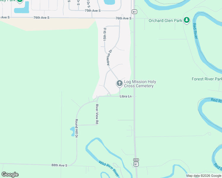 map of restaurants, bars, coffee shops, grocery stores, and more near 1411 81st Avenue South in Fargo