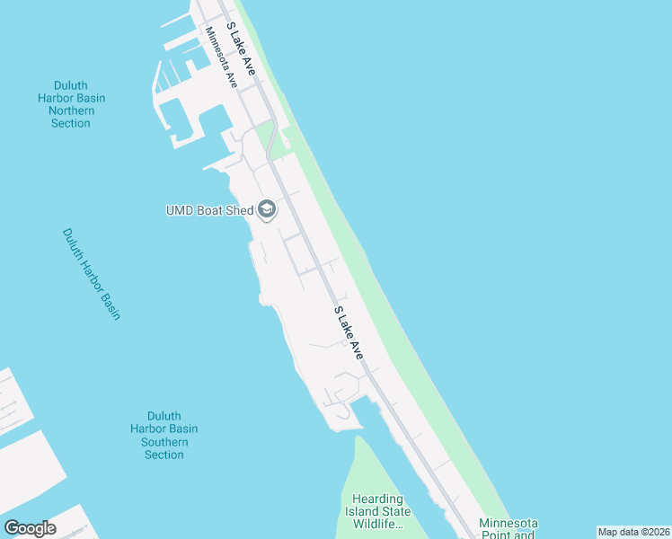 map of restaurants, bars, coffee shops, grocery stores, and more near 1629 South Lake Avenue in Duluth