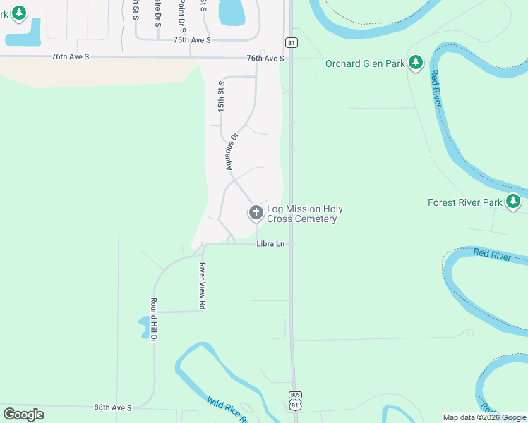 map of restaurants, bars, coffee shops, grocery stores, and more near 8016 Aquarius Drive in Fargo