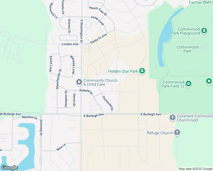 map of restaurants, bars, coffee shops, grocery stores, and more near 223 Brandenburg Loop in Bismarck