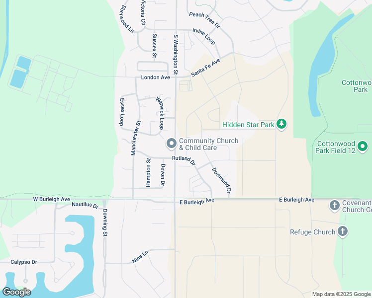 map of restaurants, bars, coffee shops, grocery stores, and more near 3101 Rutland Drive in Bismarck