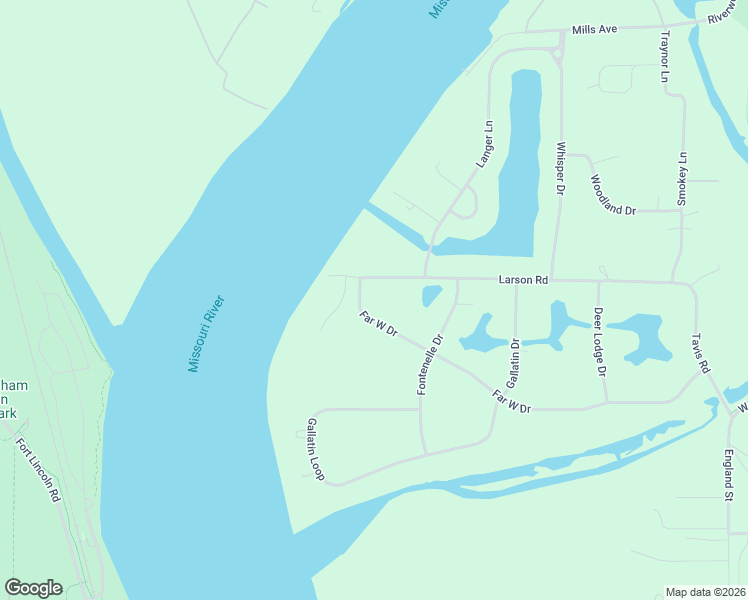 map of restaurants, bars, coffee shops, grocery stores, and more near 2264-2498 Far West Drive in Bismarck