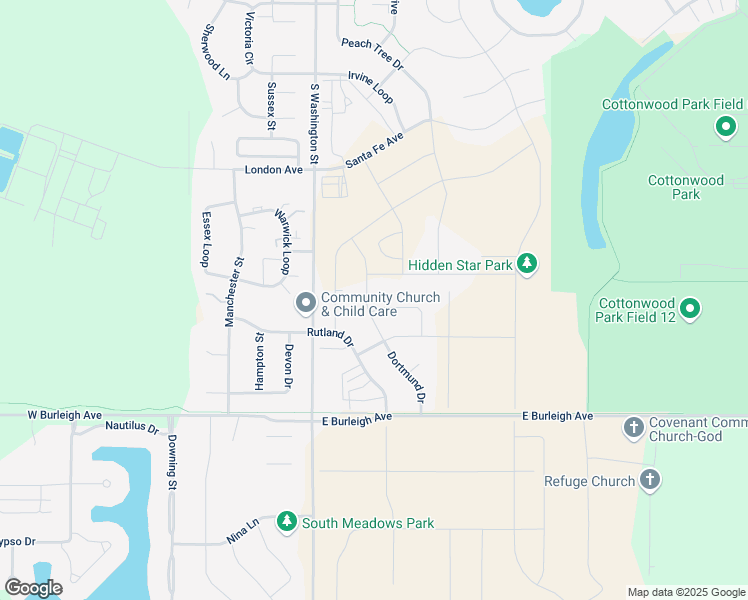 map of restaurants, bars, coffee shops, grocery stores, and more near 3003 Dortmund Drive in Bismarck