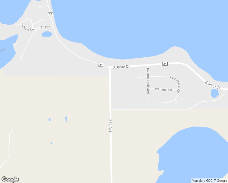 map of restaurants, bars, coffee shops, grocery stores, and more near 2103 270 Avenue in Detroit Lakes
