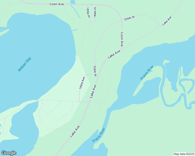 map of restaurants, bars, coffee shops, grocery stores, and more near 19059 526th Street in McGregor